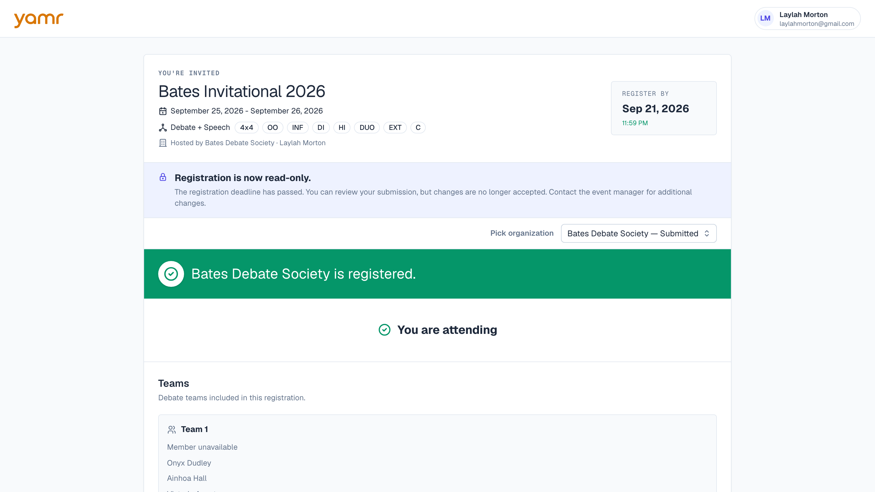 Yamr registration portal